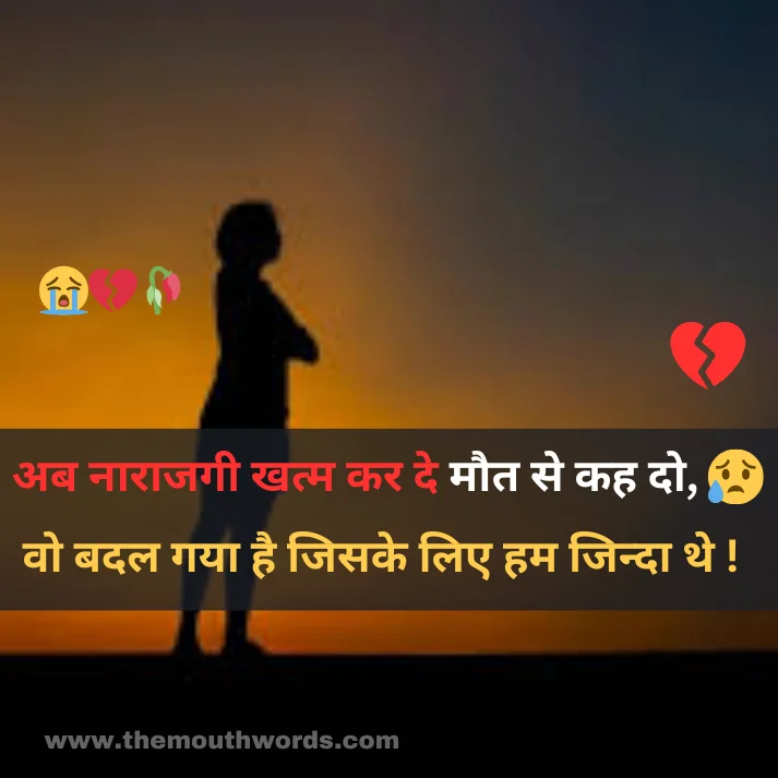 Ab naaraajagee khatm kar de maut se kah do,
vo badal gayaa hai jisake lie ham jindaa the ! || Maut Shayari